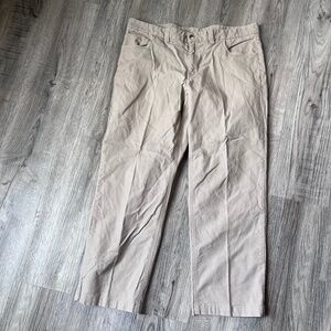 ScotteVest Pants Mens 38x30 tan Chino Travel Performance Stretch SEV03 Pockets